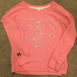 Victoria’s Secret pink sweatshirt